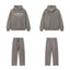Fear Of God Essentials Hot Stamped Double Line Hoodie & Straight Pants Set Heather Grey