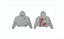 Enfants Riches Déprimés Red Vertical "E-R-D" Logo Hoodie - Light Grey