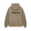 Fear Of God Essentials Back Logo Oversized Hoodie Taupe