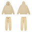 Fear Of God Essentials Tone‑on‑Tone Hoodie & Jogger Tracksuit Set Cream Beige