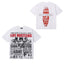 Life Hustlers Jesus Is King Newspaper Collage Tee - White
