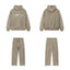 Fear Of God Essentials Hot Stamped Double‑Line Hoodie Sweatpants 2‑Pieces Tracksuit Set Taupe