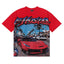Life Hustlers Supercar Racing Graphic Tee - Red