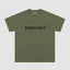 Fear Of God Essentials 3D Chest Logo Short Sleeve T‑Shirt Military Olive