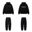 Fear Of God Essentials Gold Logo Hoodie Sweatpants Tracksuit Set Black