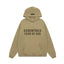 Fear Of God Essentials Double‑Line Plush Pullover Hoodie Khaki