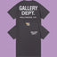 Gallery Dept. Hollywood Logo Short Sleeve T-Shirt - Dark Grey/White