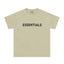 Fear Of God Essentials 3D Chest Logo Short Sleeve T-Shirt Light Beige