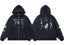 Enfants Riches Déprimés Portrait & Group Art Zip-Up Hoodie - Black