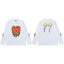 Gallery Dept. Puzzle Heart & Rose Graphic Long Sleeve T-Shirt - White