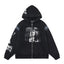 Enfants Riches Déprimés Central Photo Art Zip-Up Hoodie - Black