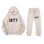 Fear Of God Essentials 1977 Plush Hoodie & Jogger Tracksuit Set Cream