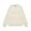 Fear Of God Essentials Double‑Line Plush Crewneck Sweatshirt Cream