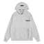 Fear Of God Essentials Chest Logo Pullover Hoodie Light Heather Grey