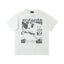 Enfants Riches Déprimés Armed Figure & Vintage Print T-Shirt - Cream
