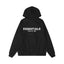 Fear Of God Essentials Back Print Hoodie Black