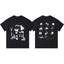 Enfants Riches Déprimés All-Over Abstract Graphic Grid T-Shirt - Black