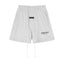 Fear Of God Essentials Logo Fleece Shorts Light Oat Heather
