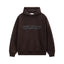Fear Of God Essentials Silicone Letter Pullover Hoodie Dark Brown