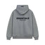 Fear Of God Essentials Back Logo Oversized Hoodie Light Heather Grey