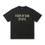 Fear Of God Essentials Fear Of God State Chest Print Short Sleeve T‑Shirt Black