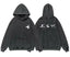 Enfants Riches Déprimés Mini Chest Logo & Back Multi-Graphic Hoodie - Washed Black