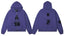Enfants Riches Déprimés Purple Portrait & Text Zip-Up Hoodie - Purple