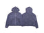 Enfants Riches Déprimés All-Over Monogram/Graphic Zip-Up Hoodie - Washed Dark Grey
