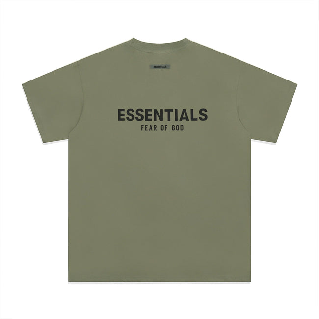 Fear Of God Essentials Core Logo Oversized T‑Shirt Sage Hover Image