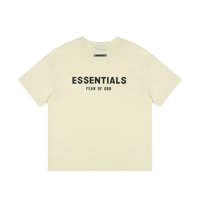 Fear Of God Essentials Core Logo Oversized T‑Shirt Cream Hover Image