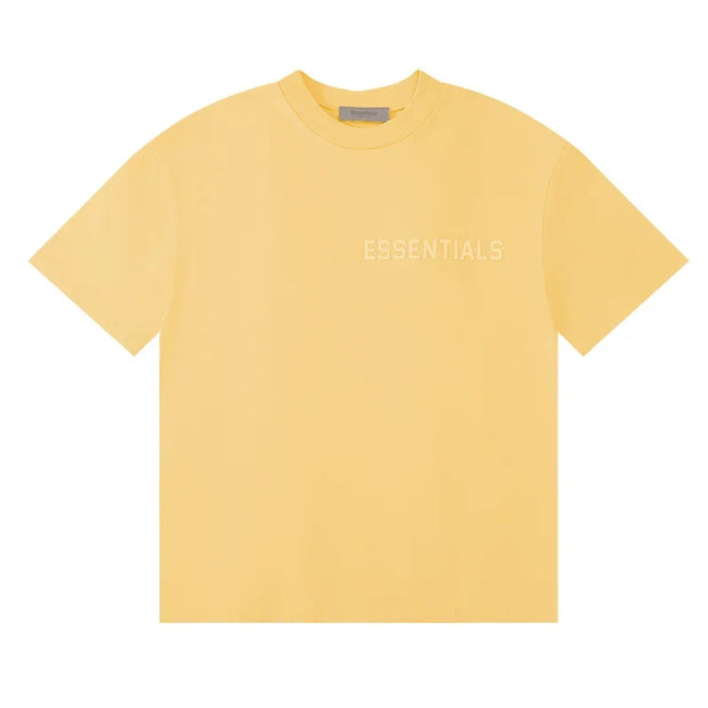 Fear Of God Essentials Chest Logo Short Sleeve T-Shirt Pale Yellow Hover Image