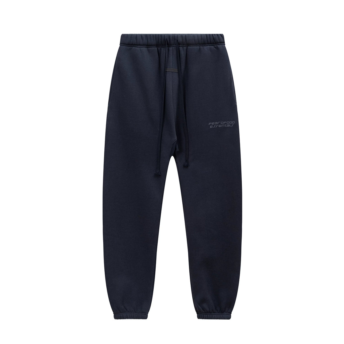 Fear Of God Essentials Silicone Letter Jogger Pants Navy