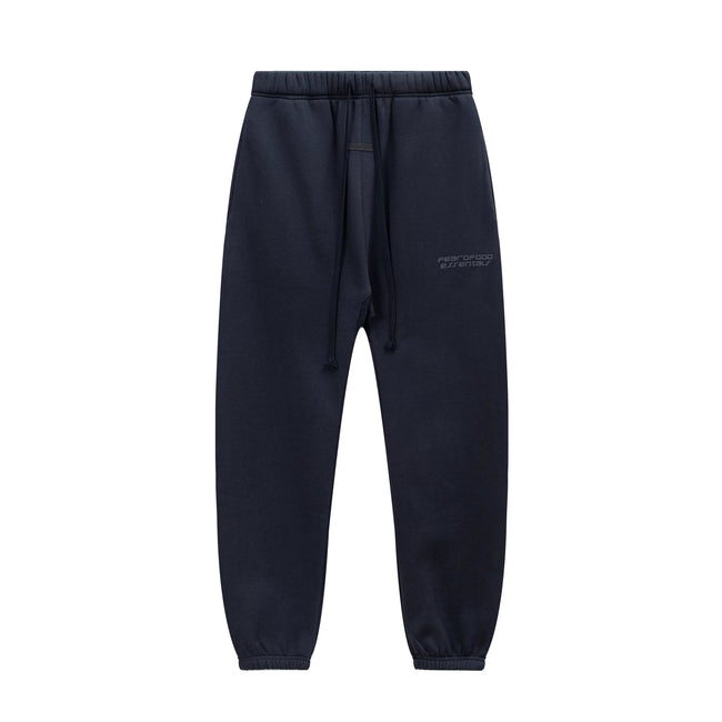Fear Of God Essentials Silicone Letter Jogger Pants Navy Hover Image