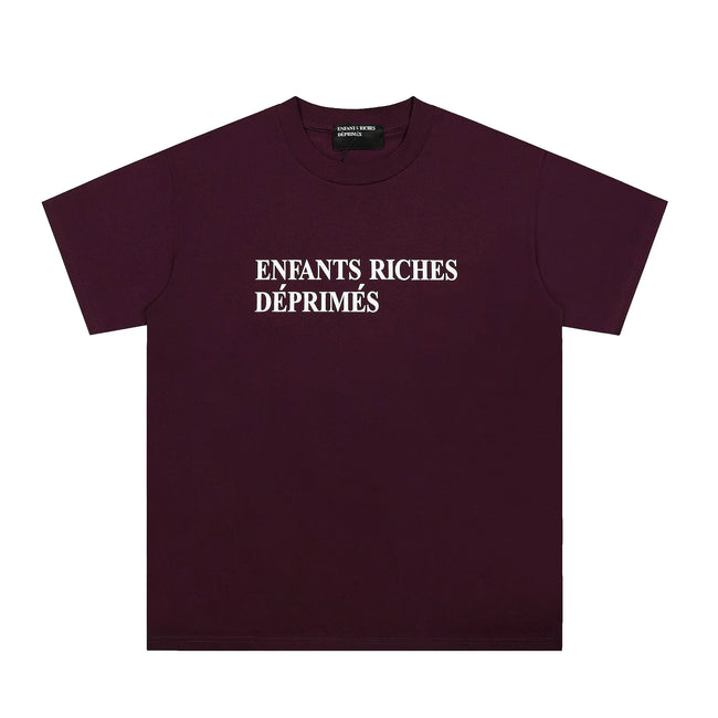 Enfants Riches Déprimés Classic Logo T-Shirt - Burgundy Hover Image
