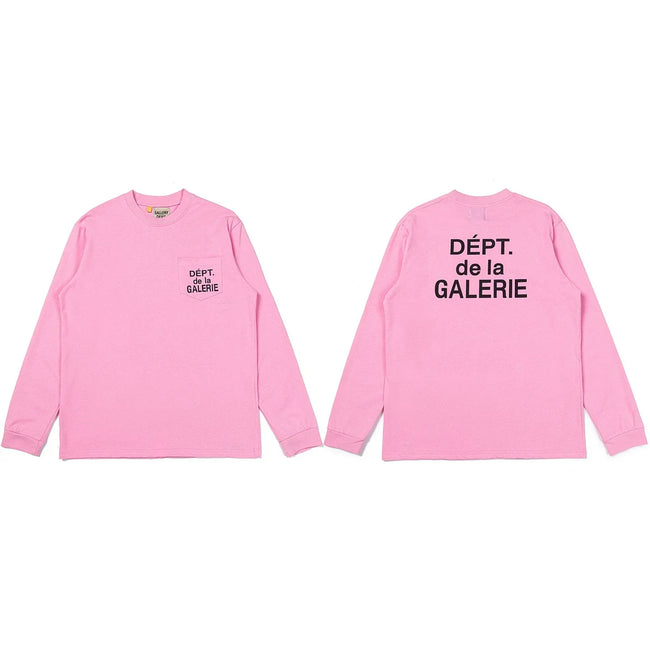 Gallery Dept. Pocket DÉPT. de la GALERIE Long Sleeve T-Shirt - Pink Hover Image