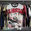 Life Hustlers Narcos Collage Contrast Tee - White/Black (Red Logo)