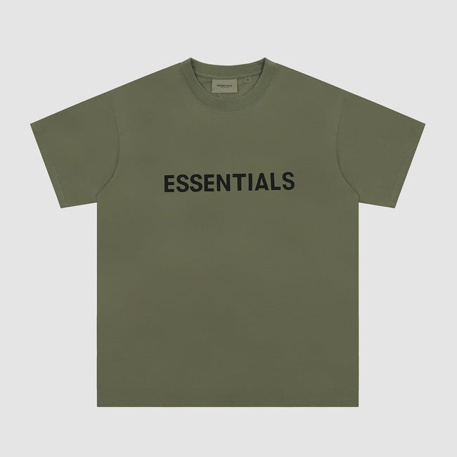 Fear Of God Essentials 3D Chest Logo Short Sleeve T‑Shirt Military Olive Hover Image