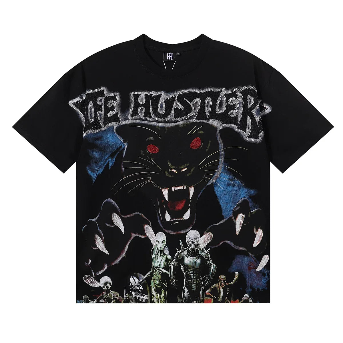 Life Hustlers Black Panther Graphic Tee - Black