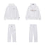 Fear Of God Essentials Double‑Line Hoodie Sweatpants 2‑Pieces Tracksuit Set White