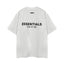 Fear Of God Essentials Double Line Back Logo Oversized T‑Shirt Light Heather Grey