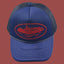 Vintage Blue Trucker Hat with Red Cruise Ship Graphic