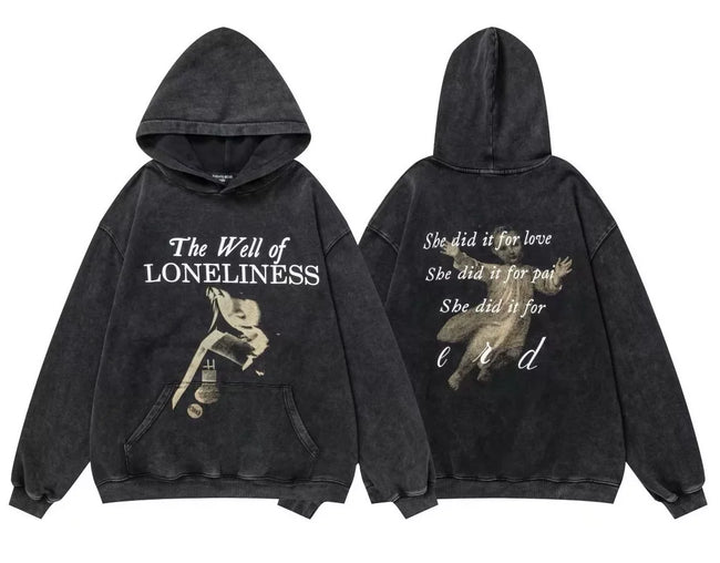 Enfants Riches Déprimés "The Well of Loneliness" Hoodie - Washed Black Hover Image
