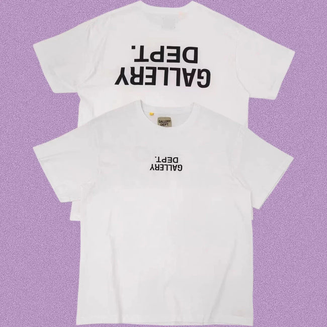 Gallery Dept. Inverted Logo Short Sleeve T-Shirt - White/Black Hover Image