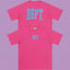 Gallery Dept. Arch Logo Short Sleeve T-Shirt - Pink/Cyan