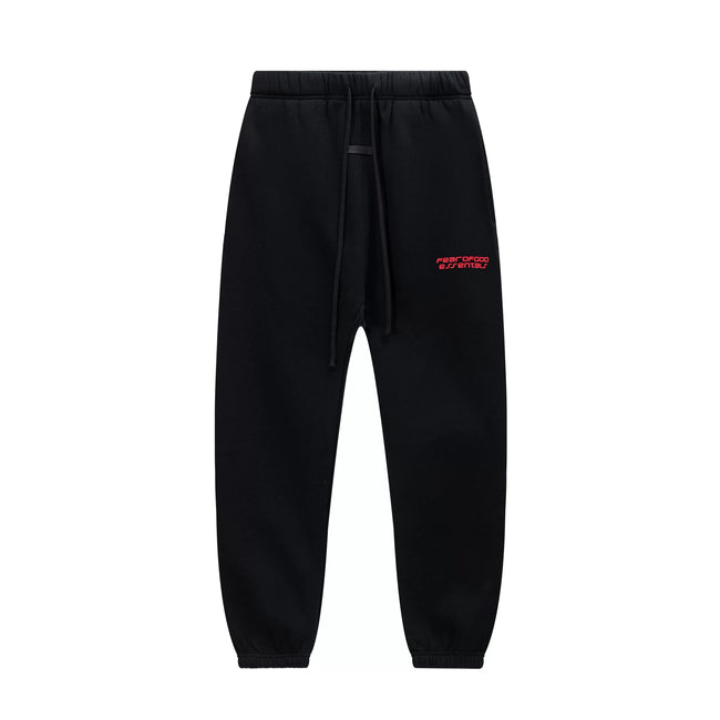 Fear Of God Essentials Silicone Letter Jogger Pants Black Hover Image
