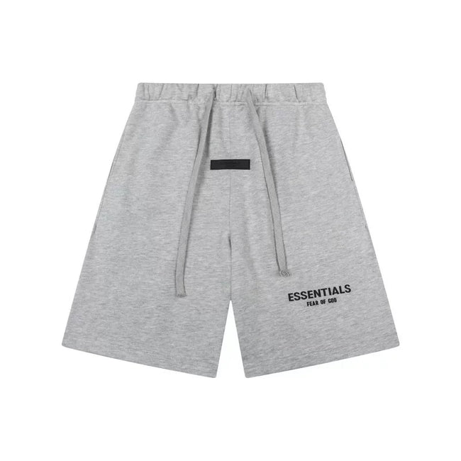 Fear Of God Essentials Logo Fleece Shorts Light Heather Grey Hover Image