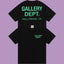 Gallery Dept. Hollywood Logo Short Sleeve T-Shirt - Black/Green