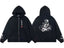 Enfants Riches Déprimés Vertical Japanese Text & Bicycle Art Zip-Up Hoodie - Black