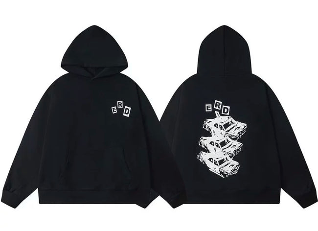Enfants Riches Déprimés Stacked Racing Car Graphic Hoodie - Black Hover Image