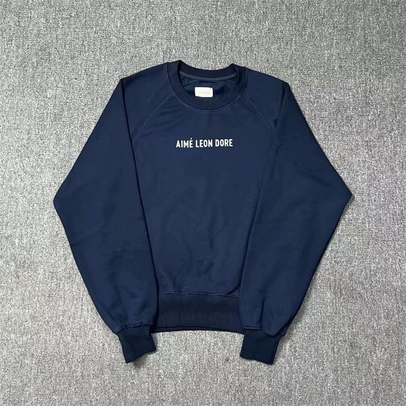 Aimé Leon Dore Small Chest Logo Sweatshirt - Navy